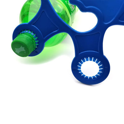 Porteur de bouteille en plastique pour boissons bleues pour 6 paquets de bouteilles