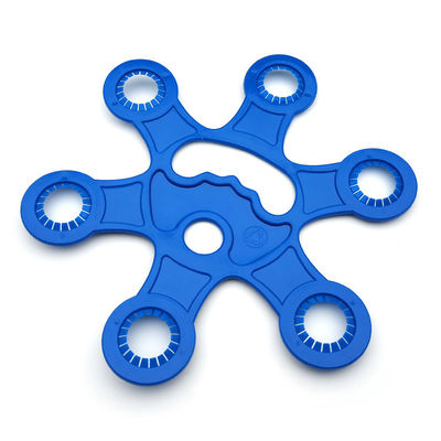 Porteur de bouteille en plastique pour boissons bleues pour 6 paquets de bouteilles