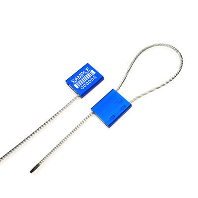 Jaune US-CC251 Sécurité 2.5 mm Sceaux de câble de conteneur en alliage d'aluminium numéroté par fil