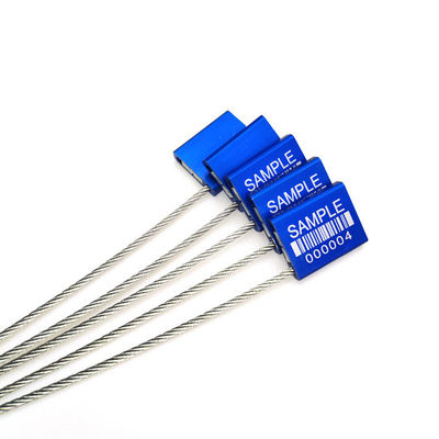 Jaune US-CC251 Sécurité 2.5 mm Sceaux de câble de conteneur en alliage d'aluminium numéroté par fil