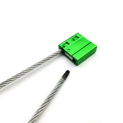 Étiquette de sécurité de la serrure de câble de conteneur d'expédition en acier galvanisé 27.3*26.2*9.4 mm