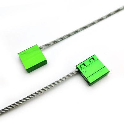 Étiquette de sécurité de la serrure de câble de conteneur d'expédition en acier galvanisé 27.3*26.2*9.4 mm