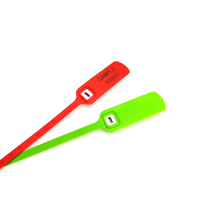 Vêtements à haute résistance à la traction Logo personnalisé Étiquettes de joint en plastique avec insert métallique US-PS300FT