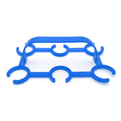 Porteur de bouteille en plastique à six paquets en PEHD pour les applications de diamètre de bouteille 27-28 mm