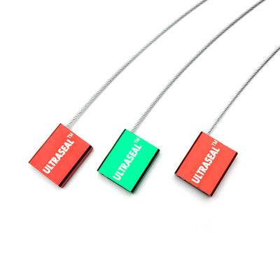 Zone de marquage 26*22 mm US-CC181 Numéroté Conteneur de transport en conteneur de câble en acier en aluminium Sécurité des joints de chargement