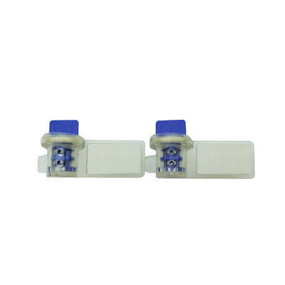 45.5*25,5*18,5 mm Torsion étroite claire PC Code à barres Compteur d'eau Sceau de sécurité Jaune