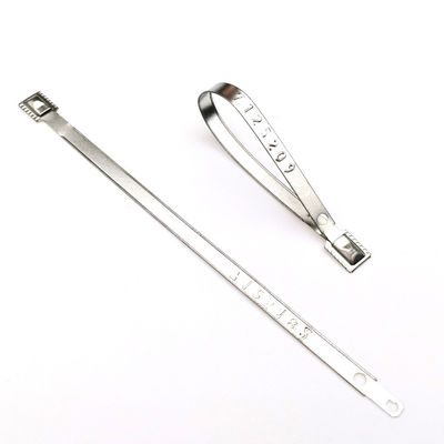 118*8,2*0,7 mm Sceau de sécurité métallique à verrouillage serré pour conteneur US-MS01