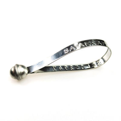 216 mm Sélection de bande métallique auto-verrouillable de longueur fixe avec surface marquable 150*8 mm