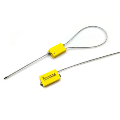 31.28*16.34*7.18 mm ABS enduit de fil d'acier numéroté de tubes métalliques de sécurité
