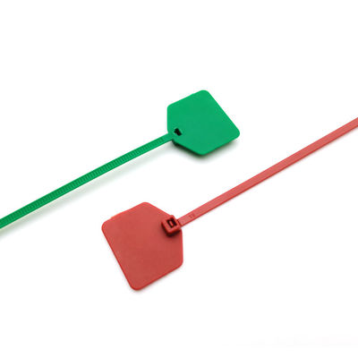 Étiquettes à fermeture à glissière personnalisées, cravate écritable en nylon de 220 mm avec marquage / étiquetage