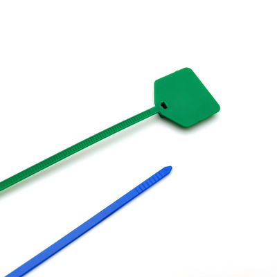 Étiquettes à fermeture à glissière personnalisées, cravate écritable en nylon de 220 mm avec marquage / étiquetage
