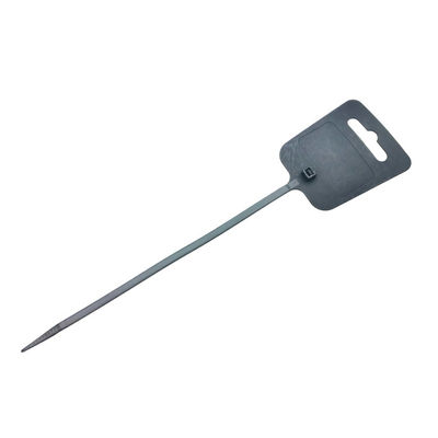 250 mm Tire étroite nylon fermeture à glissière cravate en plastique outils d'étiquette suspendue porte-étiquette avec matériau PA6