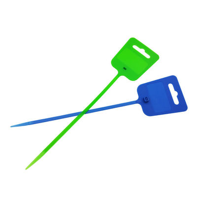 250 mm Tire étroite nylon fermeture à glissière cravate en plastique outils d'étiquette suspendue porte-étiquette avec matériau PA6