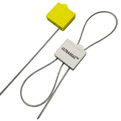 400 mm Orange auto-verrouillage Double verrouillage Sceau tirer étroit câble de sécurité en plastique Sceau 2.0mm
