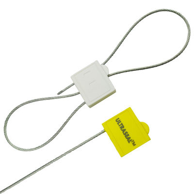 400 mm Orange auto-verrouillage Double verrouillage Sceau tirer étroit câble de sécurité en plastique Sceau 2.0mm