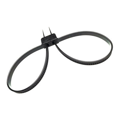 12*690 mm Auto-verrouillage Tirage étroit Police Sécurité Doubles manches en nylon en plastique flexibles