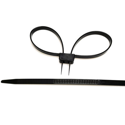12*690 mm Auto-verrouillage Tirage étroit Police Sécurité Doubles manches en nylon en plastique flexibles