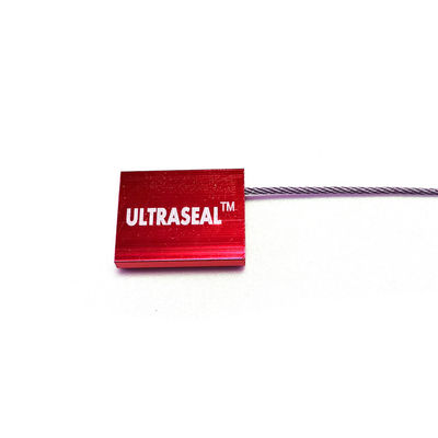Alliage d'aluminium 1,5 mm Porte de conteneur de camion Sécurité du câble avec imprimante laser