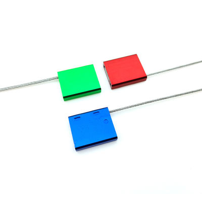 2.0mm Diamètre laser imprimé câble de sécurité en aluminium contenant fil de ferraille pour personnalisé