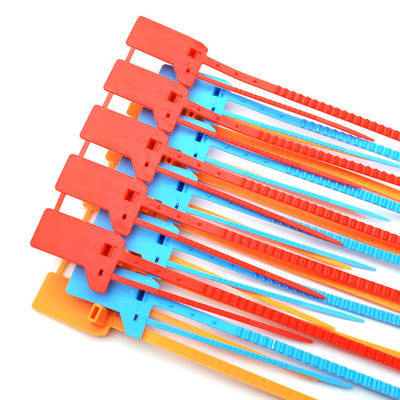 Sceaux de sécurité orange jetable 400*34*16 mm Parfait pour les récipients en plastique