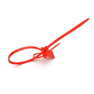 Sceaux de sécurité orange jetable 400*34*16 mm Parfait pour les récipients en plastique