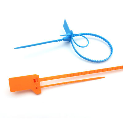 Sceaux de sécurité orange jetable 400*34*16 mm Parfait pour les récipients en plastique