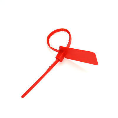 Résistance à la traction 398 N et longueur de travail 190 mm Logo personnalisé 300 mm Cravate à fermeture à glissière en plastique