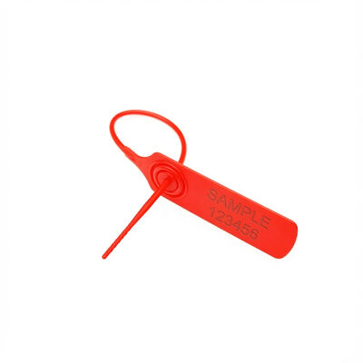 Zone de marquage L 38*W 20 mm 200 mm Code à barres Logo Numéroté Sacs en plastique Sceau de sécurité pour banque