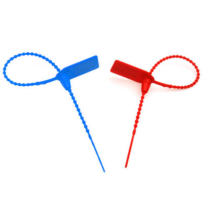 250*19*15,5 mm Vêtements étiquette de sceau de sécurité en plastique pour l'impression au laser / à chaud