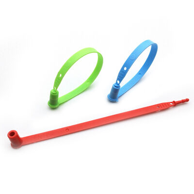 200 mm de longueur fixe anneau en plastique orange joint à une seule fois de sécurité de conteneur