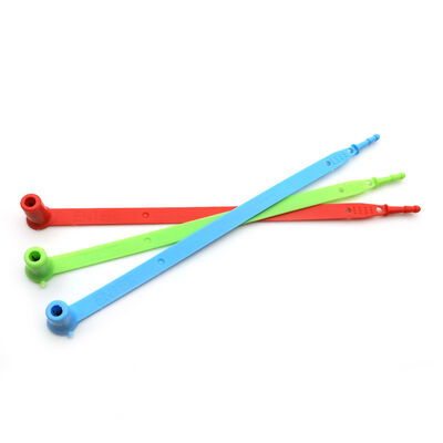 200 mm de longueur fixe anneau en plastique orange joint à une seule fois de sécurité de conteneur