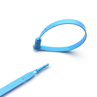 200 mm de longueur fixe anneau en plastique orange joint à une seule fois de sécurité de conteneur