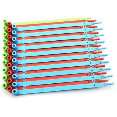 200 mm de longueur fixe anneau en plastique orange joint à une seule fois de sécurité de conteneur