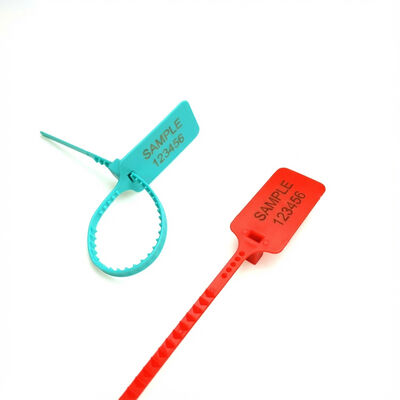 Sécurité contre les tambours Grand drapeau Sceau en plastique pour sacs à bagages Zone de marquage L 49,5 * W 30 mm