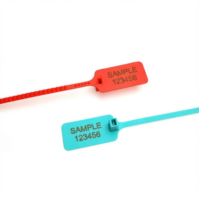 Sécurité contre les tambours Grand drapeau Sceau en plastique pour sacs à bagages Zone de marquage L 49,5 * W 30 mm