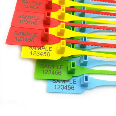 Tirez les joints d'étanchéité étroits pour les produits en PP Marquage de la zone 40*26 mm, numéro de série inclus